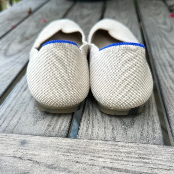 Rothy's Women's Cream and Blue Flats - Picture 2 of 10